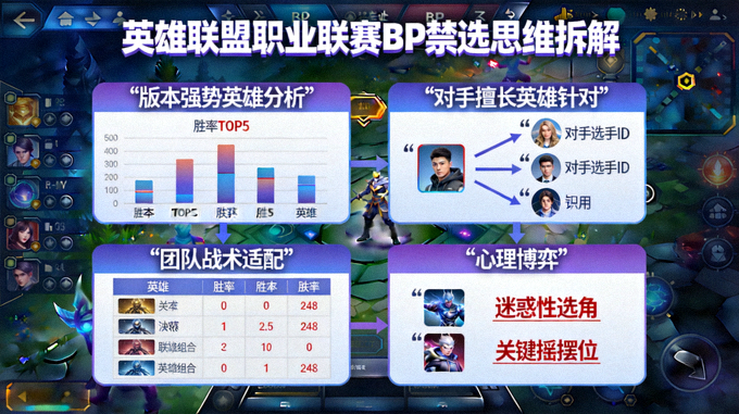 英雄联盟职业联赛BP禁选思维拆解焦点图