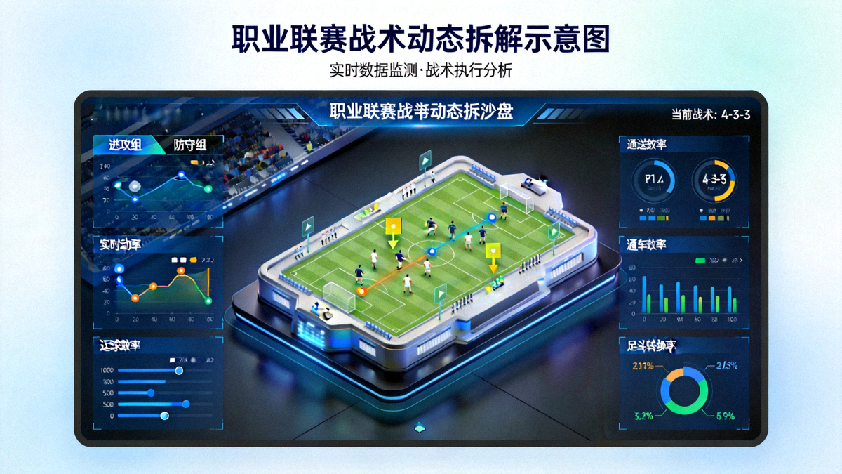 职业联赛战术动态拆解沙盘大屏示意图
